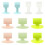 Anti-Collision Door Suction Silicone Stopper for Protection 30Pcs Mixed Style 1