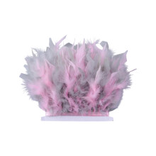 Double Colored Fire Trimmed Plumage Suitable For Clothing-006