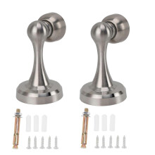 2pcs Door Stopper Rustproof Stainless Steel Door Stop Strong Magnetic Low Noise Door Holder for Bedroom Office Hotel