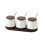 Ceramic Kitchen Food Storage Container Set Of 3 For-White AA2 1