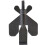 5Pcs Portable Door Lock for Home Security Door Stopper Black 1