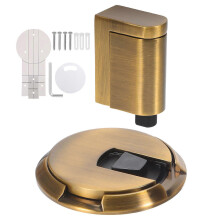 Mechanical Door Stopper Zinc Alloy for Door Use Heavy Duty 4Pcs Windproof
