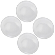 Door Stopper Transparent Round Door Handle Bumpers for Wall Protection 20Pcs