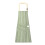 Delantal impermeable de algodón y lino a rayas con cuello ajustable. 1