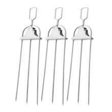 3-tandige spies met ergonomisch handvat voor comfortabele grip