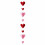 3D Heart Garland – Red, Pre-Assembled, Reusable 1