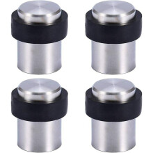 Floor Door Stopper 4.5cm Stainless Steel Door Stopper Door Stopper (Pack of 4)
