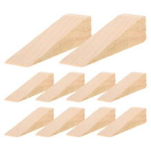 20pcs Wooden Door Stoppers, Non Slip , Solid Wood Door Wedge for Home Use, Easy Installation, Extra Friction for Reliable Hold