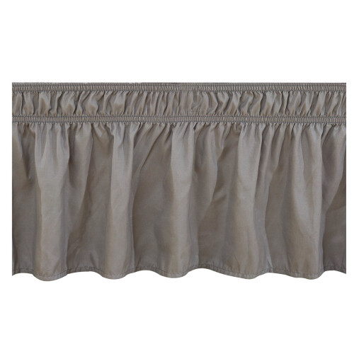 Jupe de lit King Size ajustable et élastique, résistante à la décoloration