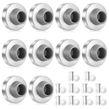 10pcs Concave Door Stopper Wall Door Bumper, Doors Knob Wall Shield Handle Stoppers Knob Walls Mount Protector