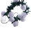 Artificial Rose Garland with LED Lights Battery Powered 1