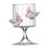 Fascinating Pink Butterfly Highballs Glass-Vertical pattern 1
