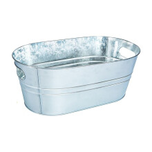 4-gallons galvaniserad ishink med handtag