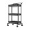 3-Tier Adjustable Mobile Storage Cart Black 1