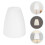 White Plastic Lamp Shade Flat Mouth 11.5 x 10 cm 1