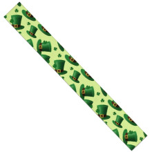St. Patrick's Day Top Hats Table Runner Faux Linen 13.8 x