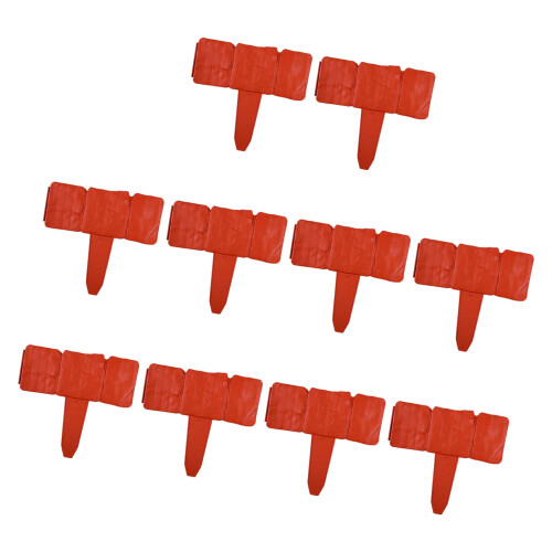 Imitation Stone Brick Plastic Flower Beds Border Insert-Red