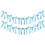 Delicate Cloth Bowknot Banners Suitable For Indoor-Blue 1