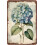 Blue Hydrangea Vintage Aluminum Wall Sign 12x8 in 1