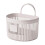 White Wall-Mounted Hanging Basket for Kitchen, Bathroom & 1