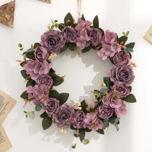 Artificial Hydrangea & Peony Wreath