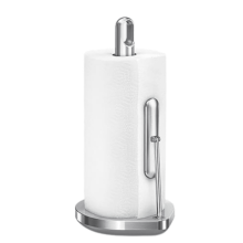 Soporte de acero inoxidable para toallas de papel con brazo tensor