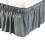 Polyester-Bettrock mit Rüschensaum, Einzelbett, 38 cm Fallhöhe 1