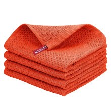 100 % Baumwoll-Waffel-Geschirrtücher, 34 x 34 cm, 4er-Pack
