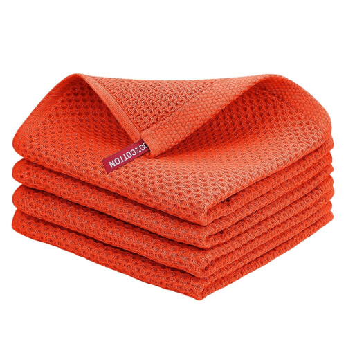 100 % bomullsvåffeldisktrasor 33 x 33 cm, 4-pack