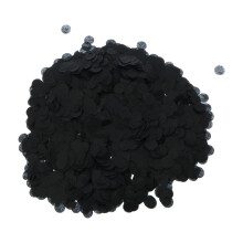 Svarte plastkonfettiformer 50 g
