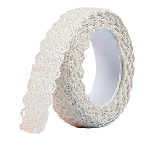 1.7MX1.5cm Colored Adhesive Fabric Tape For- off white.