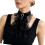 Collier détachable victorien réglable, accessoire de-Noir 1