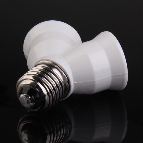E27 lampfitting splitteradapter 1 naar 2