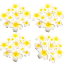 Realistische Plumeria-Blume mit Clip für