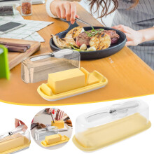 Recipiente para almacenar queso con tapa hermética y bandeja extraíble
