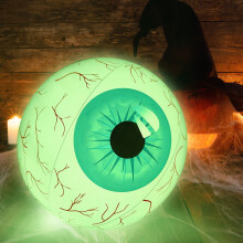 Inflatable LED Eyeball Street Lamp Halloween Decoration