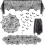 Halloween decoratieset: haardkleed, tafelkleed, 1