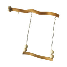 Small Parrots Exercise Swing Toy Wood And Metal Hanging-L