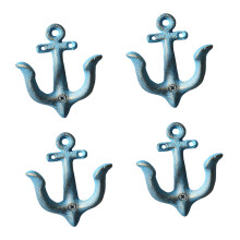 Antike Stile Metall Anker Haken für Wanddekoration Heavy-Blau