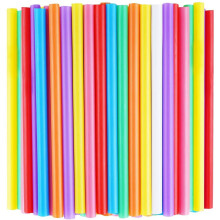 Canudos Jumbo para Smoothie 0,43 pol x 8,2 pol - Pacote com 100 unidades