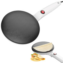 Crepeira elétrica antiaderente Xloro com controle automático de temperatura.