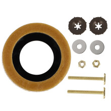 Juego de tornillos y anillo de sellado de cera para asiento de inodoro
