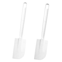 Espátula de silicone para potes, 2 peças, com cabo longo.
