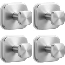 Stainless Steel Suction Shower Hooks 4 Pack