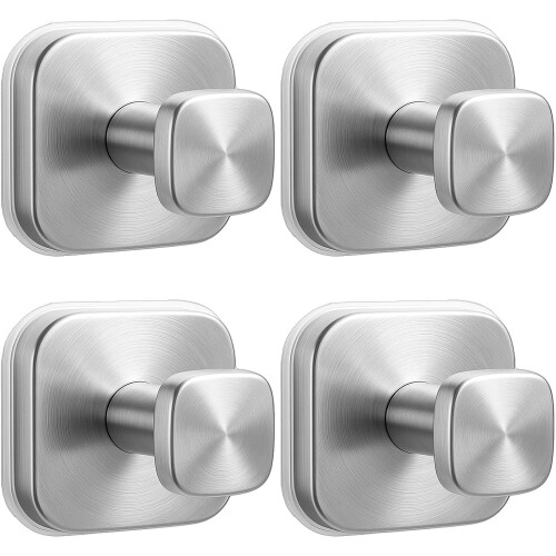 Stainless Steel Suction Shower Hooks 4 Pack