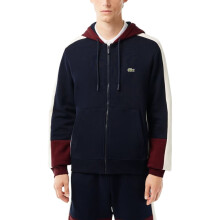 (Midnight Blue, 2XL) Lacoste Mens Fleece Hoodie Zip Up Sweat Top