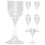 Ensemble de 6 petits verres à vin transparents 1
