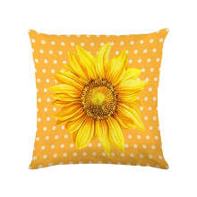 Clúdach Pillow Sunflower Lín 18x18 orlach