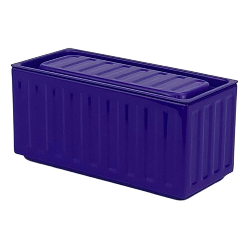 Portable Small Cargo Tin Box For Desk Organization And-Purple
