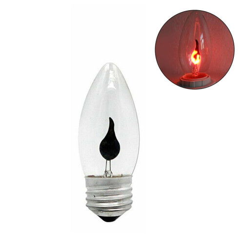 Flicker Flame LED-lyspære E14/E27